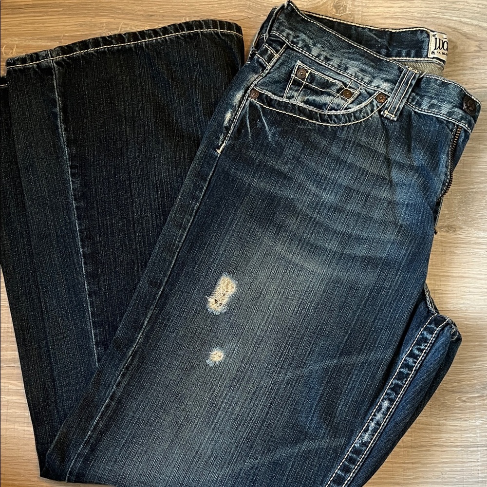 Lucky Brand Men's Dark Blue Straight Jeans